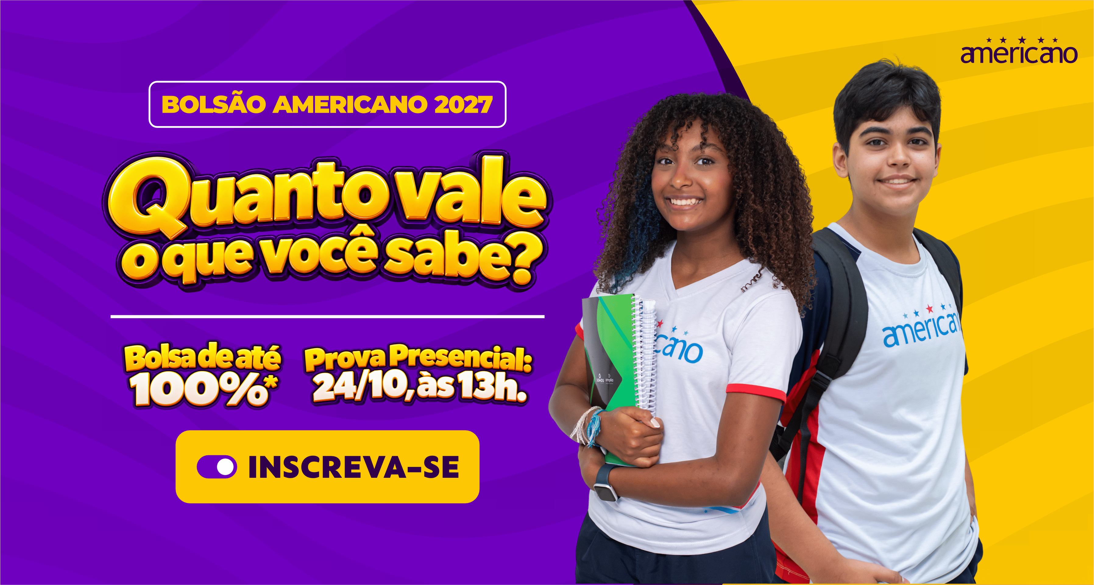 Banner bolsão Americano